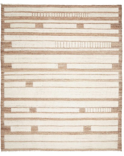 Tappeto Gabbeh Marrakech Pakistan bianco marrone 250x305