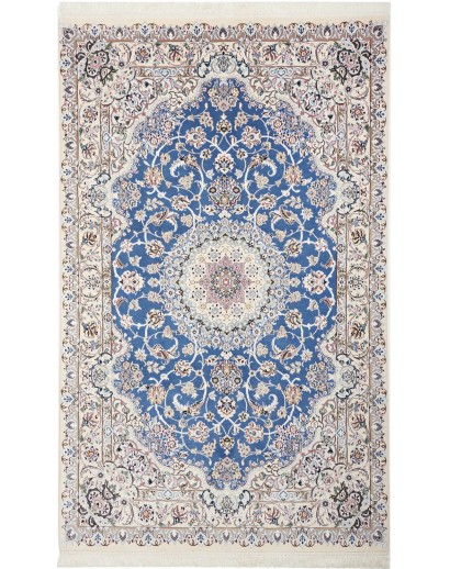 Tappeto Nain 9La Persia bianco blu 148x243