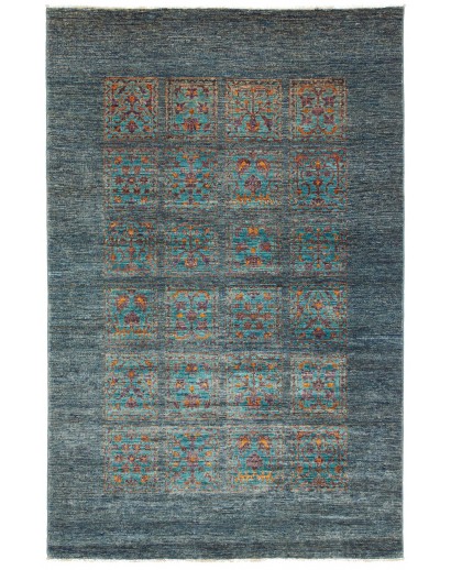 Tappeto Bakhteari Pakistan azzurro beige 123x189