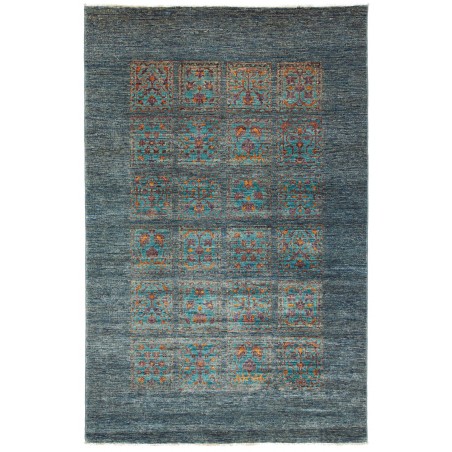 Tappeto Bakhteari Pakistan azzurro beige 123x189