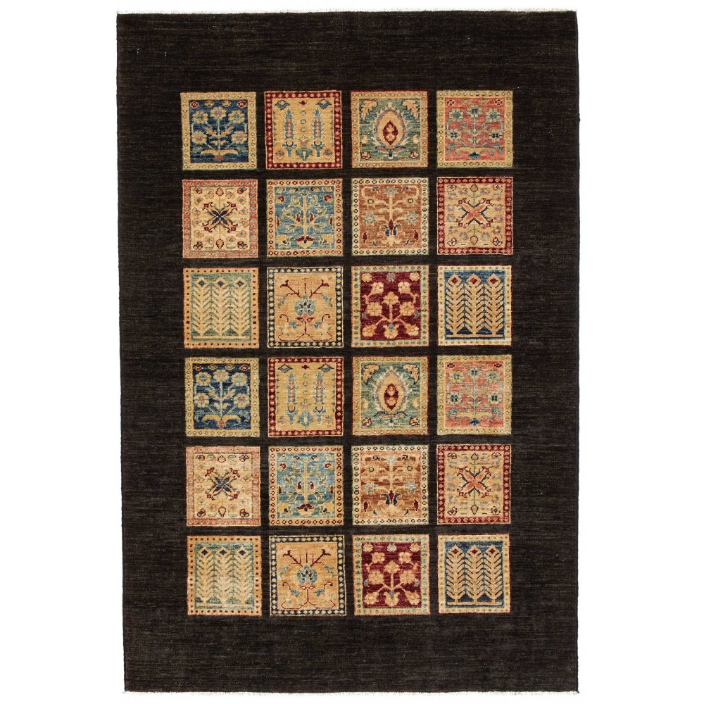 Tappeto Bakhteari Pakistan marrone 123x186 Tappeto Bakhteari Pakistan marrone 123x186