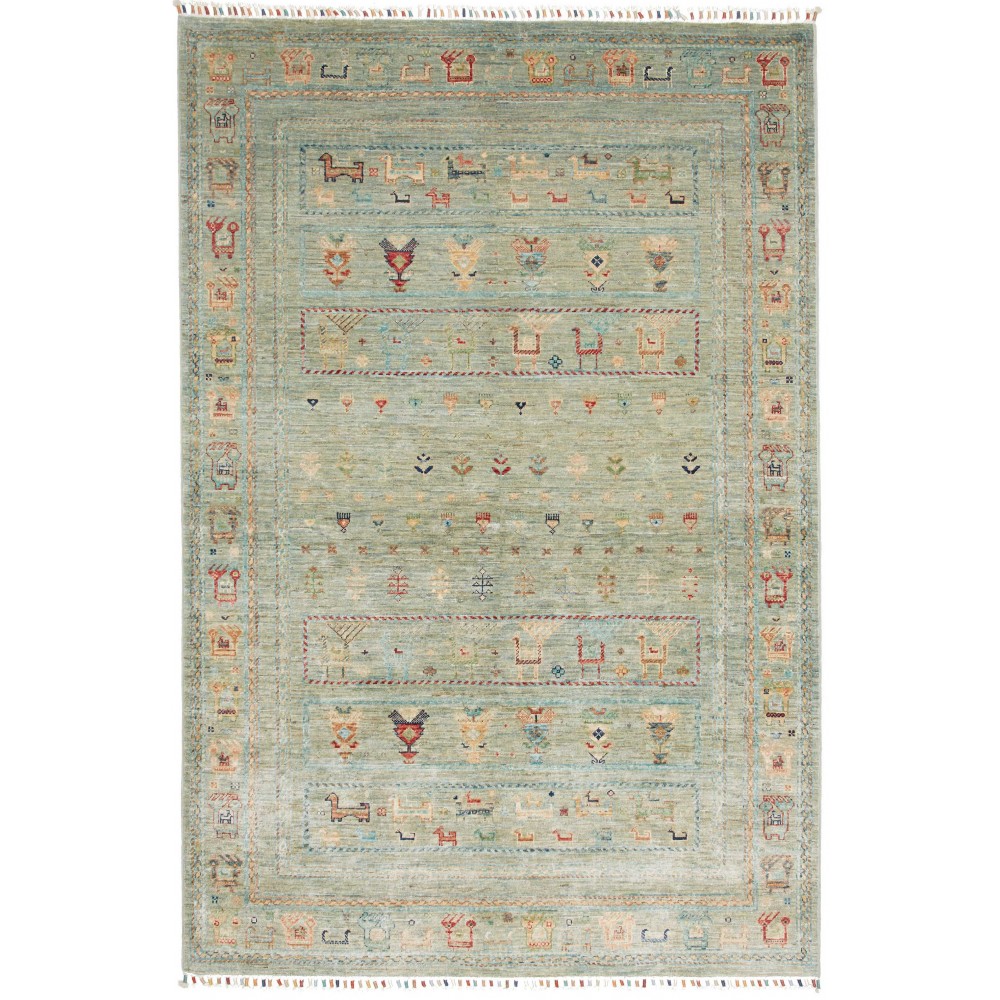 Tappeto Rubin Pakistan azzurro 145x216 Tappeto Rubin Pakistan azzurro 145x216