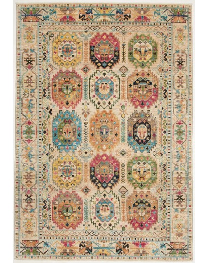 Tappeto Tribal Pakistan marrone grigio 146x213