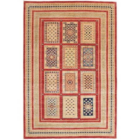 Tappeto Bakhteari Pakistan marrone grigio 153x225