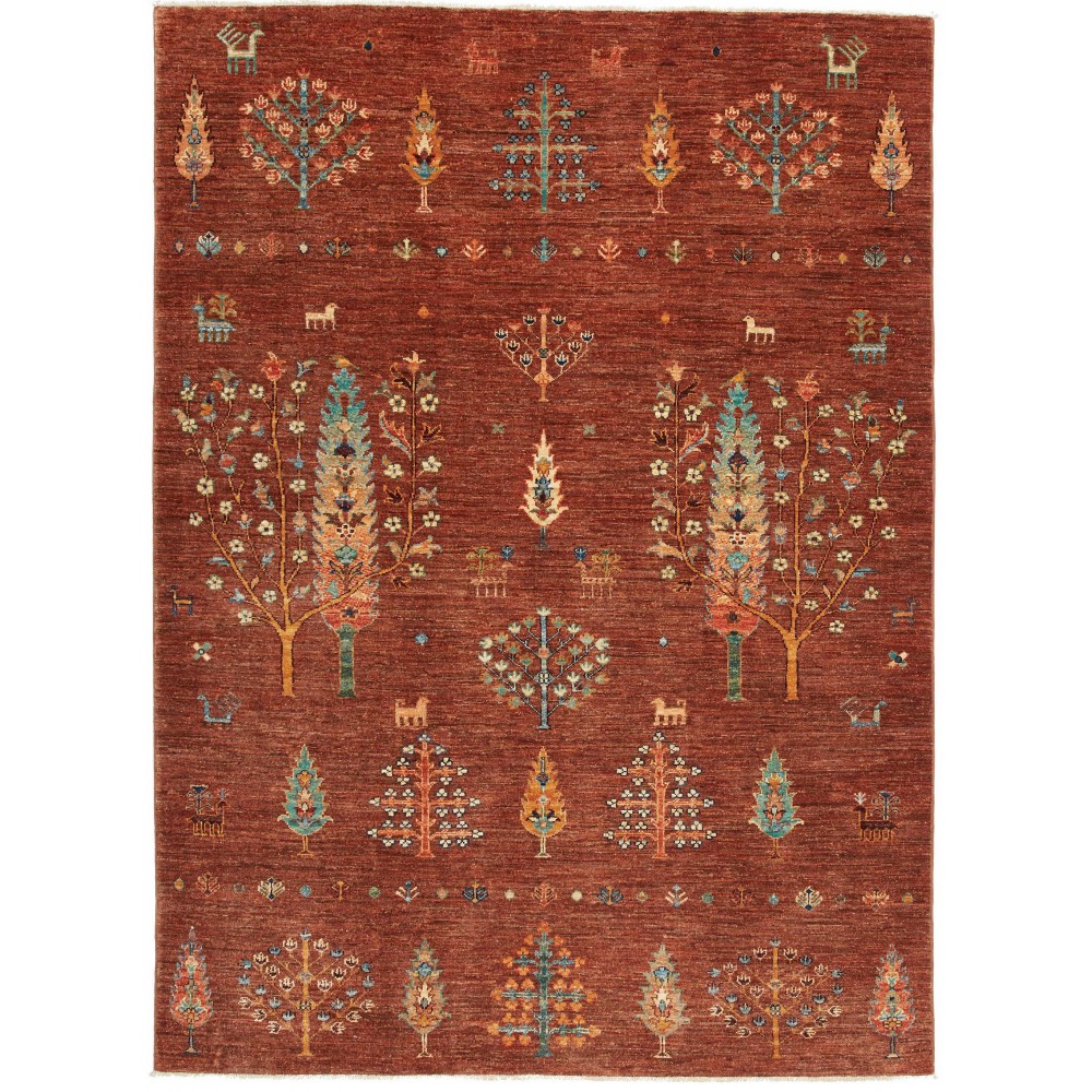 Tappeto Shahi Pakistan marrone giallo 150x205 Tappeto Shahi Pakistan marrone giallo 150x205