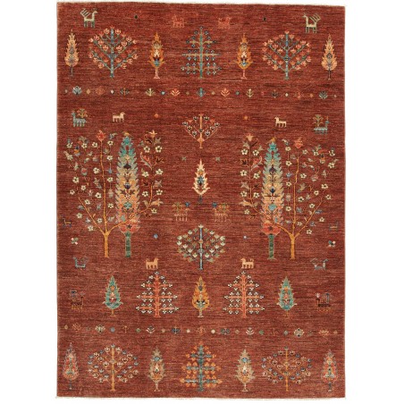 Tappeto Shahi Pakistan marrone giallo 150x205