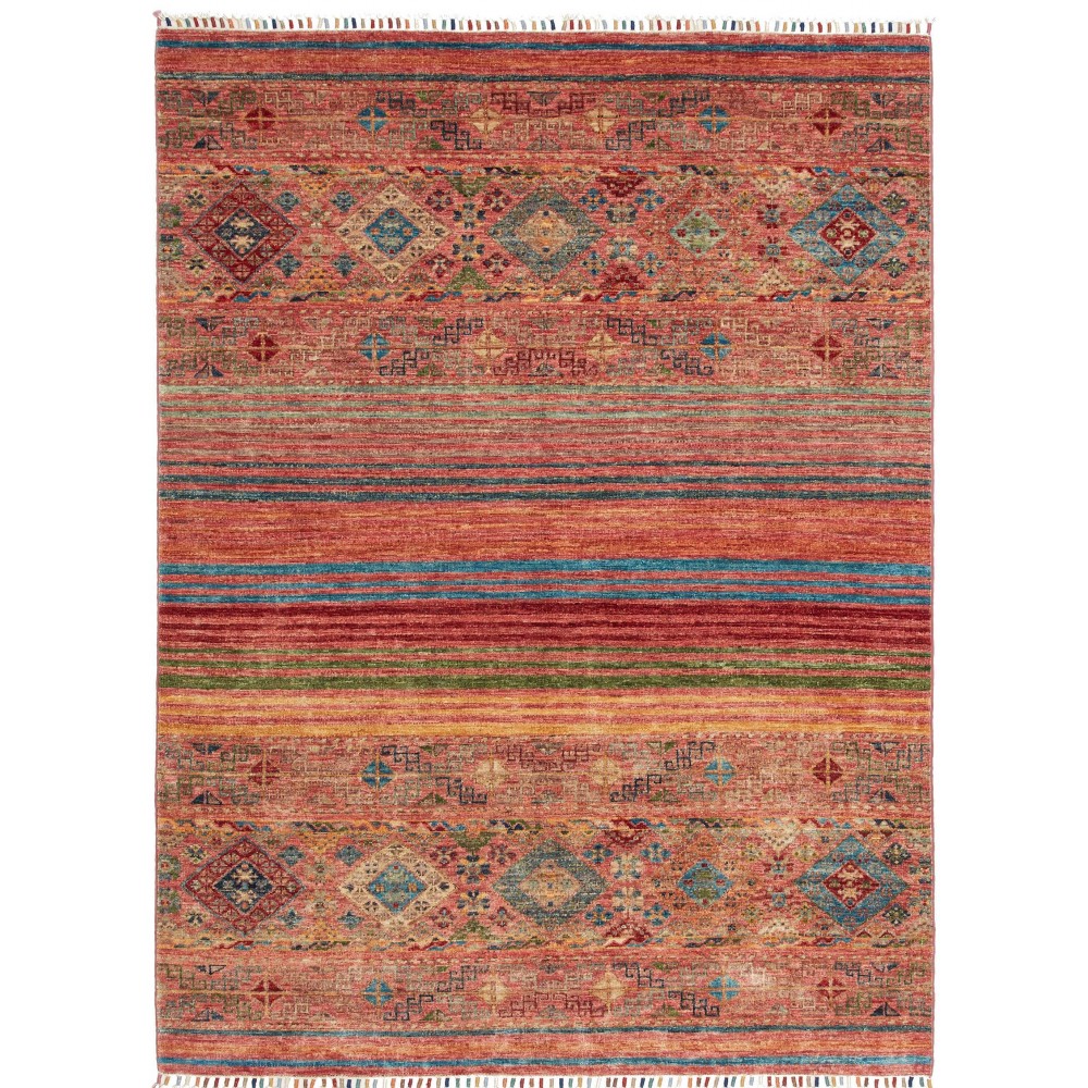 Tappeto Rubin Pakistan rosso grigio 148x199 Tappeto Rubin Pakistan rosso grigio 148x199