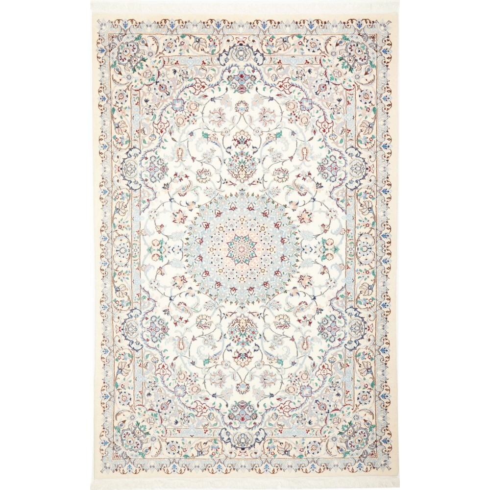 Tappeto Nain 9La Persia bianco beige 158x245 Tappeto Nain 9La Persia bianco beige 158x245