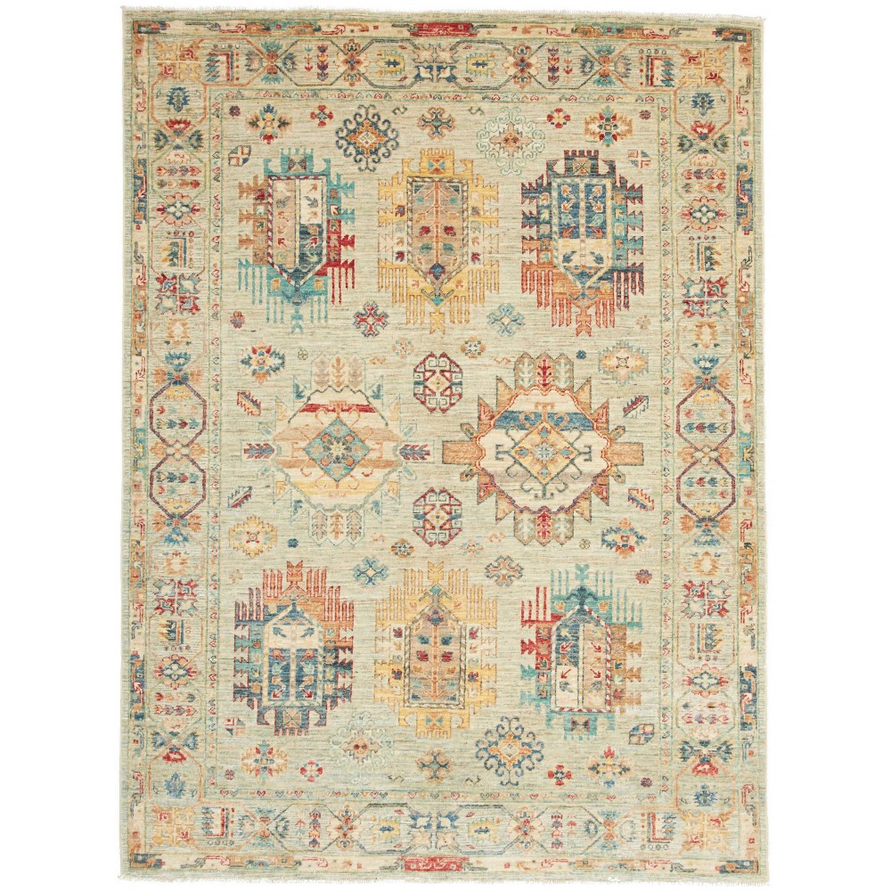 Tappeto Tribal Pakistan marrone giallo 151x204 Tappeto Tribal Pakistan marrone giallo 151x204