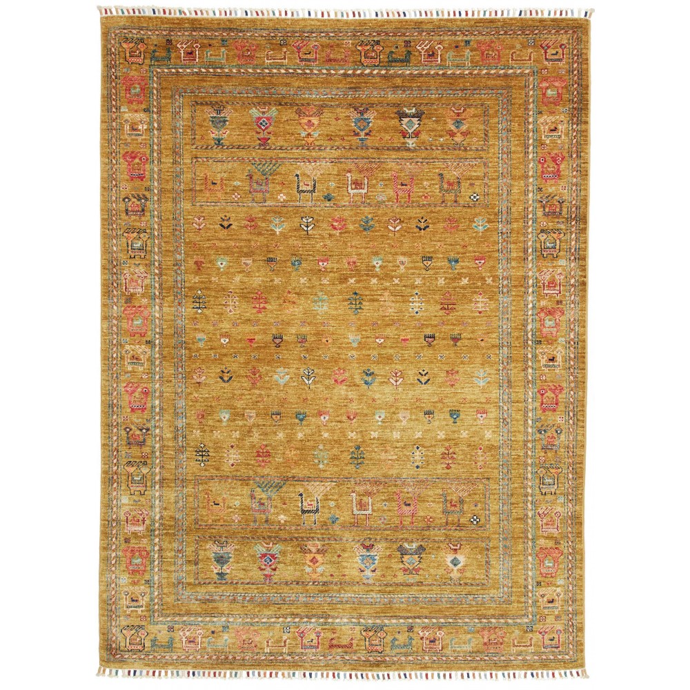 Tappeto Rubin Pakistan arancione bianco 150x206 Tappeto Rubin Pakistan arancione bianco 150x206