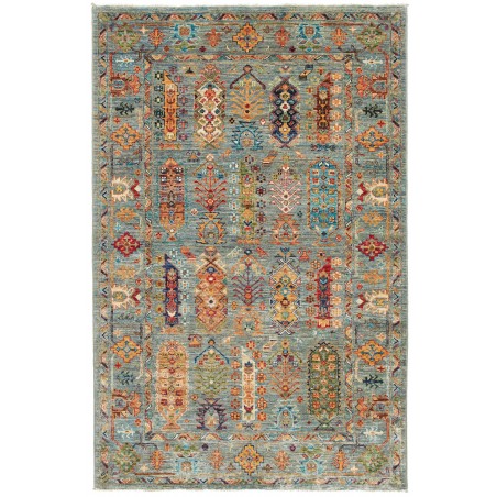 Tappeto Tribal Pakistan bianco 123x187