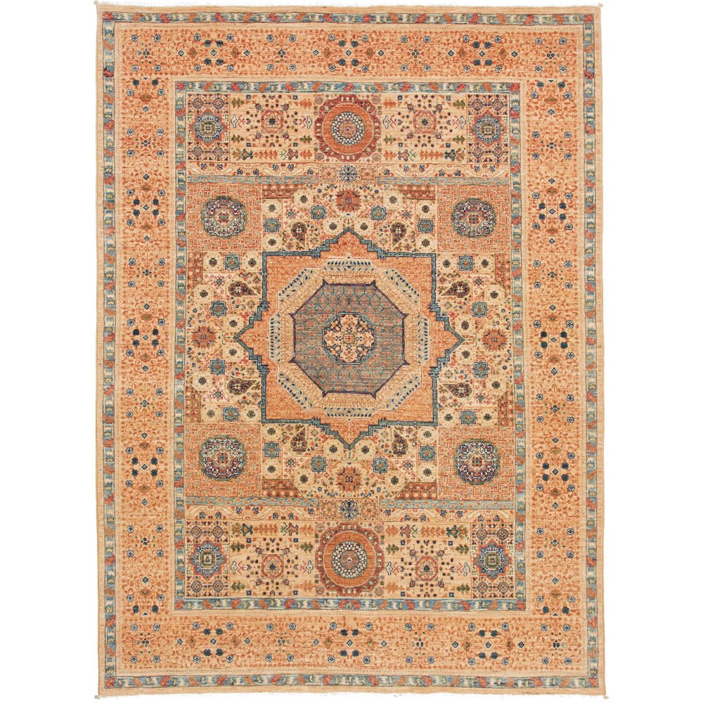 Tappeto Mamlouk Pakistan marrone 147x205 Tappeto Mamlouk Pakistan marrone 147x205