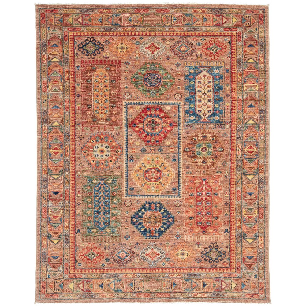 Tappeto Tribal Pakistan marrone 148x194 Tappeto Tribal Pakistan marrone 148x194