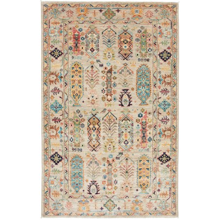 Tappeto Tribal Pakistan marrone beige 120x193