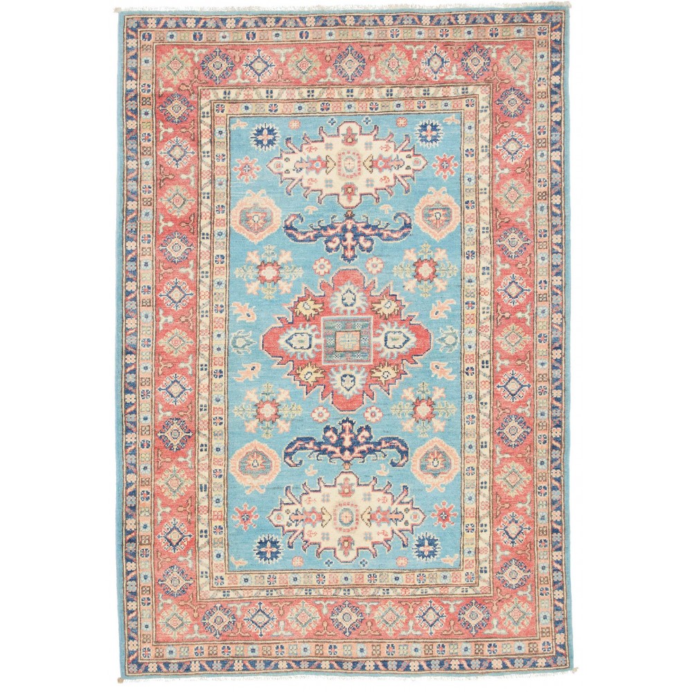 Tappeto Kazak Afghanistan beige bianco 121x178 Tappeto Kazak Afghanistan beige bianco 121x178