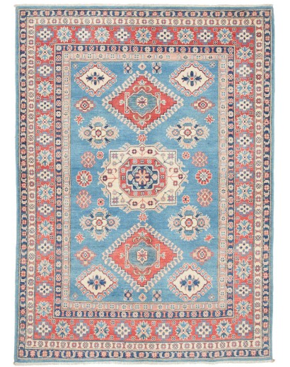 Tappeto Kazak Afghanistan beige blu 145x204