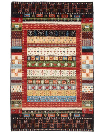 Tappeto Royal Gabbeh Pakistan marrone giallo 119x186