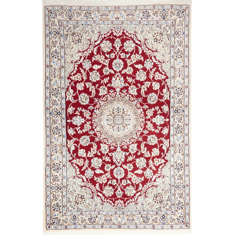 Tappeto Nain 9La Persia bianco marrone 130x200 Tappeto Nain 9La Persia bianco marrone 130x200
