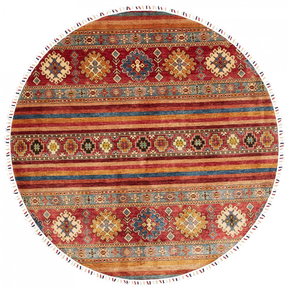 Tappeto Samarkand Pakistan marrone 195x195 Tappeto Samarkand Pakistan marrone 195x195