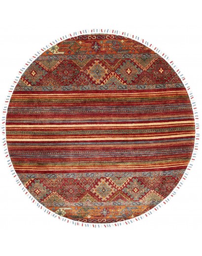 Tappeto Samarkand Pakistan marrone arancione 143x143
