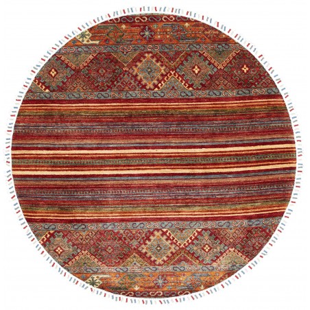 Tappeto Samarkand Pakistan marrone arancione 143x143