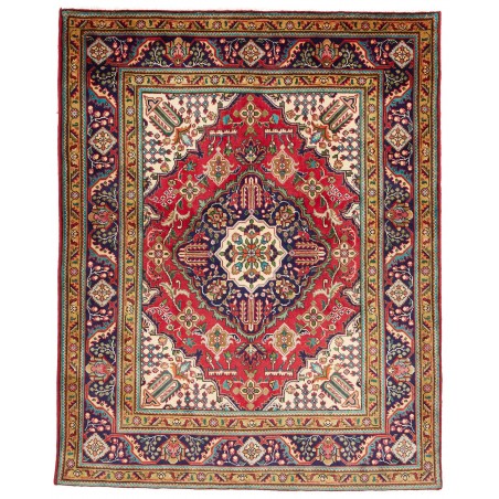 Tappeto Tabriz Persia marrone grigio 147x187