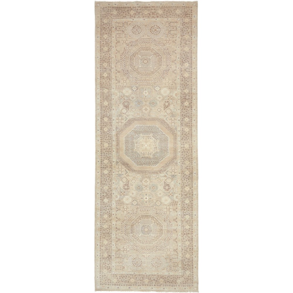 Tappeto Mamlouk Pakistan beige 120x346 Tappeto Mamlouk Pakistan beige 120x346