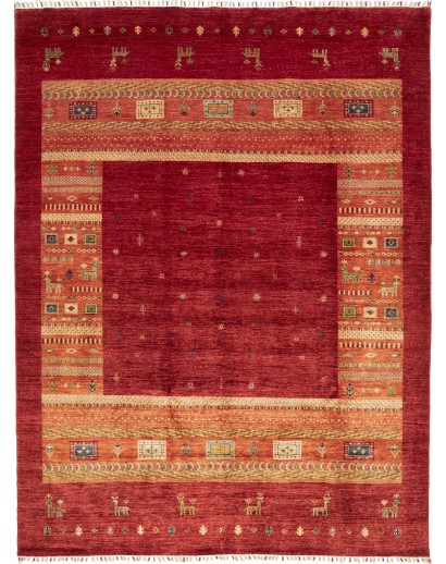 Tappeto Siva Pakistan marrone arancione 217x287