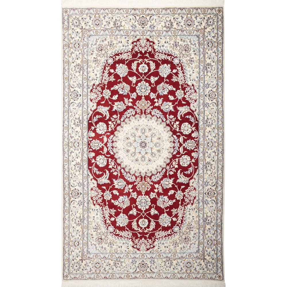 Tappeto Nain 9La Persia bianco marrone 150x256 Tappeto Nain 9La Persia bianco marrone 150x256