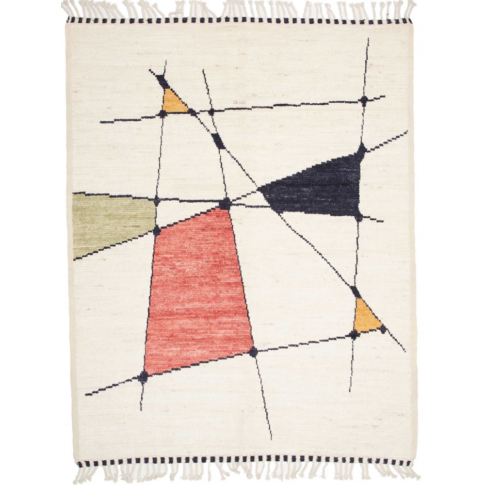 Tappeto Gabbeh Marrakech Pakistan bianco arancione 180x231 Tappeto Gabbeh Marrakech Pakistan bianco arancione 180x231
