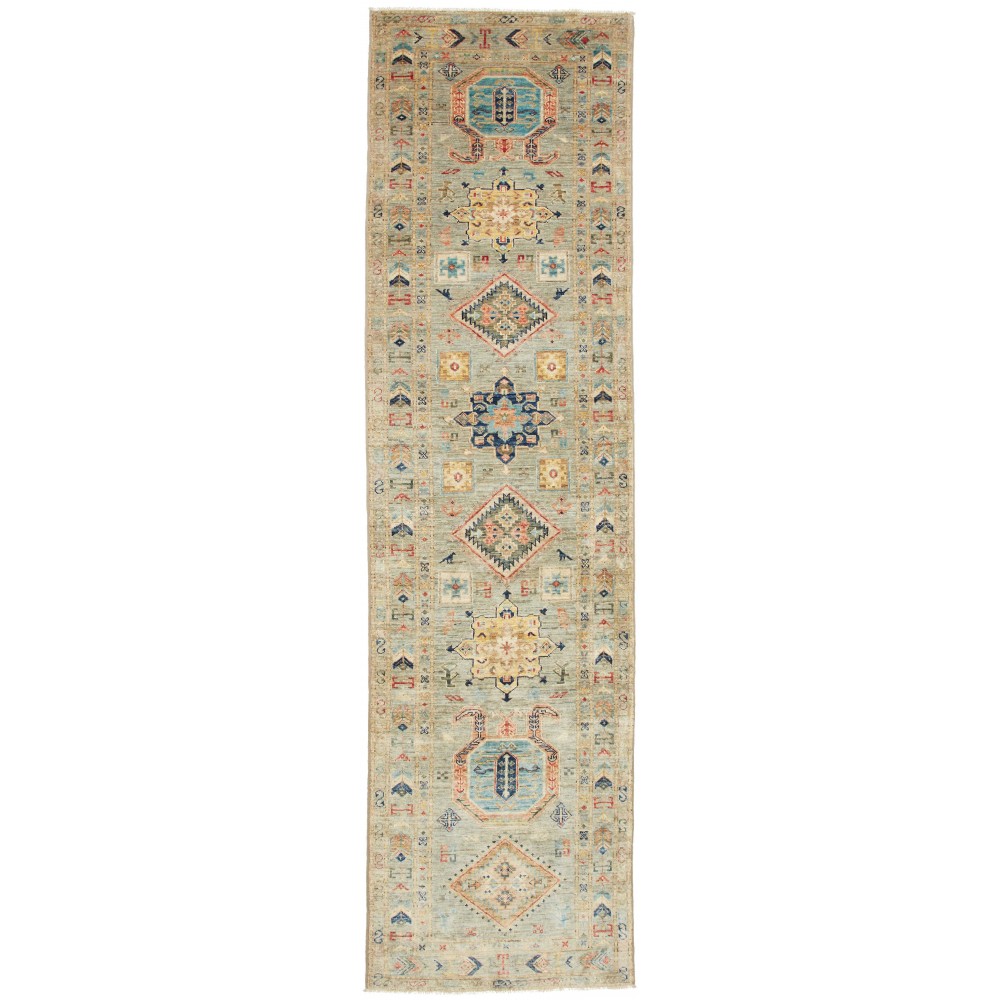 Tappeto Tribal Pakistan marrone 75x285 Tappeto Tribal Pakistan marrone 75x285