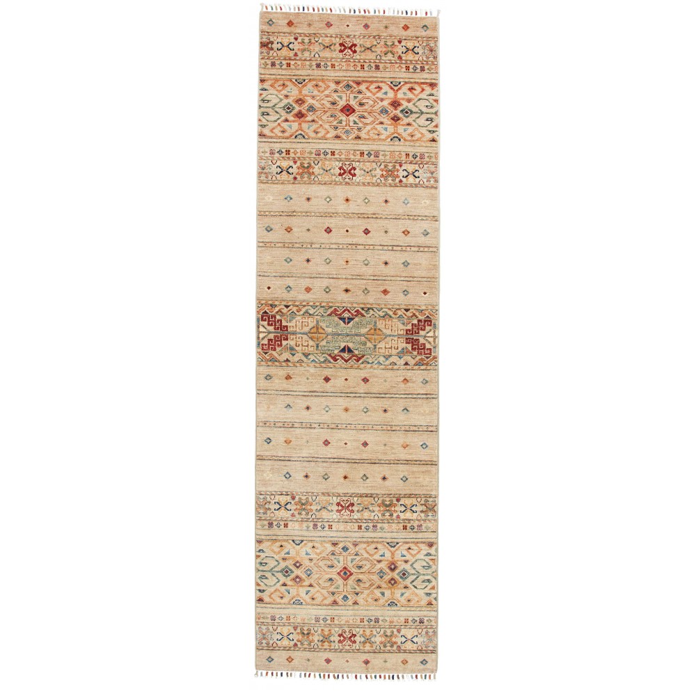 Tappeto Rubin Pakistan marrone grigio 69x245 Tappeto Rubin Pakistan marrone grigio 69x245