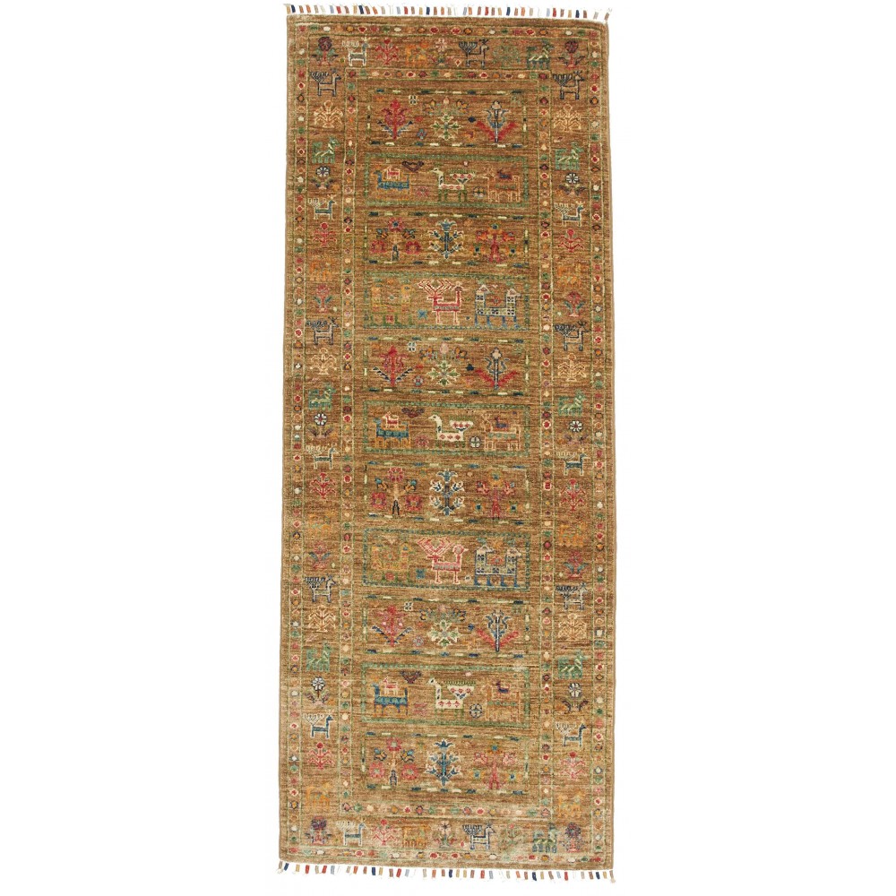 Tappeto Rubin Pakistan arancione marrone 72x187 Tappeto Rubin Pakistan arancione marrone 72x187