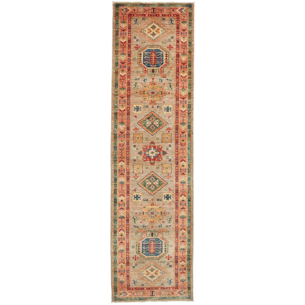 Tappeto Tribal Pakistan marrone 82x300 Tappeto Tribal Pakistan marrone 82x300