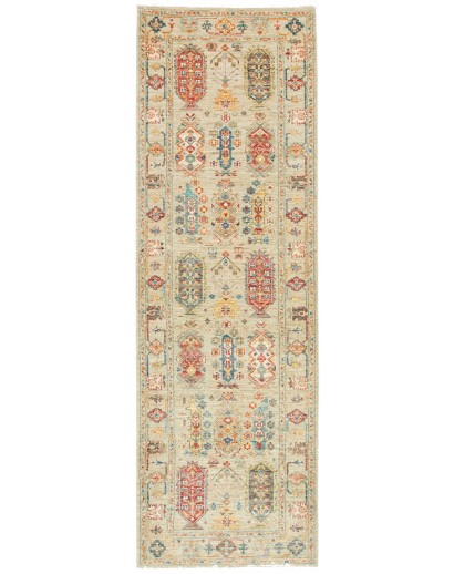 Tappeto Tribal Pakistan marrone beige 80x248