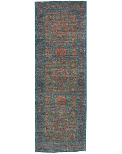 Tappeto Mamlouk Pakistan azzurro 82x240
