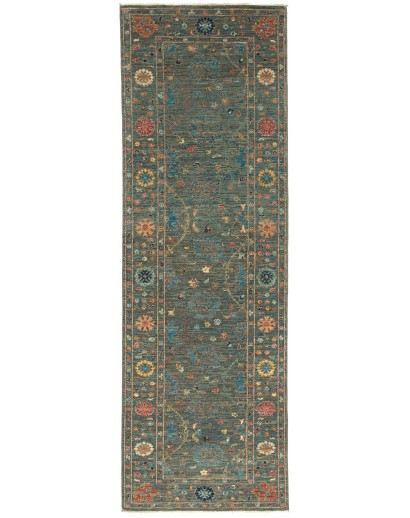 Tappeto Zigler Fine Pakistan azzurro marrone 81x245