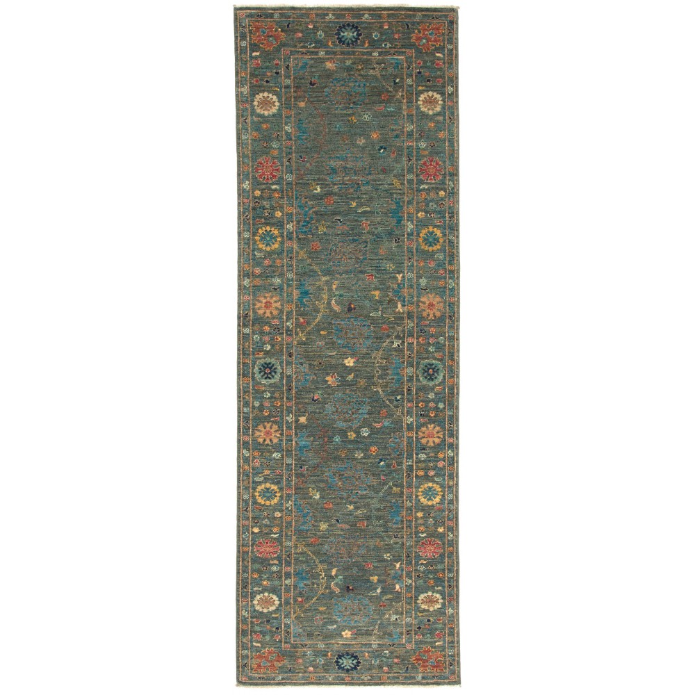 Tappeto Zigler Fine Pakistan azzurro marrone 81x245 Tappeto Zigler Fine Pakistan azzurro marrone 81x245