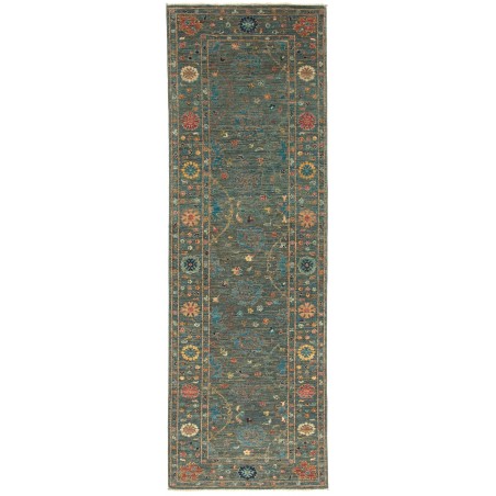 Tappeto Zigler Fine Pakistan azzurro marrone 81x245