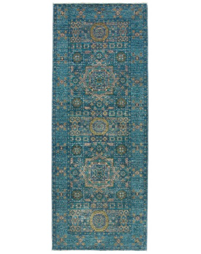Tappeto Mamlouk Pakistan azzurro beige 79x208