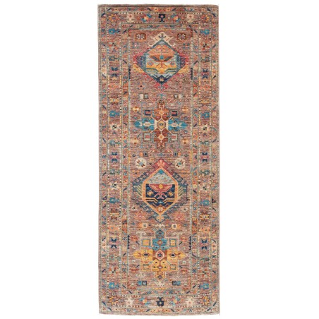 Tappeto Tribal Pakistan marrone grigio 75x204