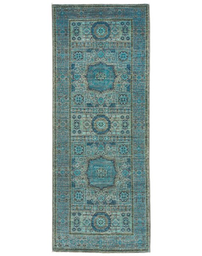 Tappeto Mamlouk Pakistan grigio blu 79x205