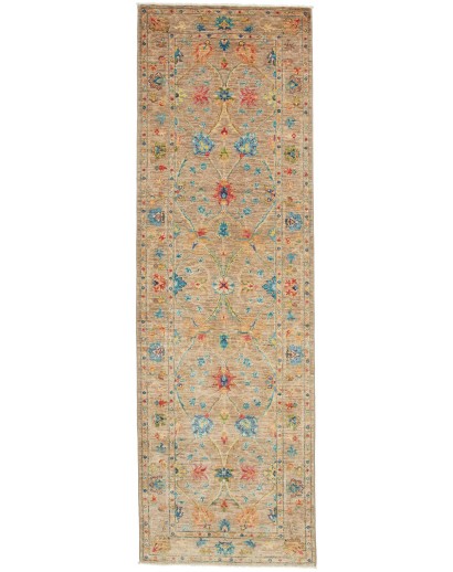 Tappeto Zigler Fine Pakistan marrone azzurro 81x266