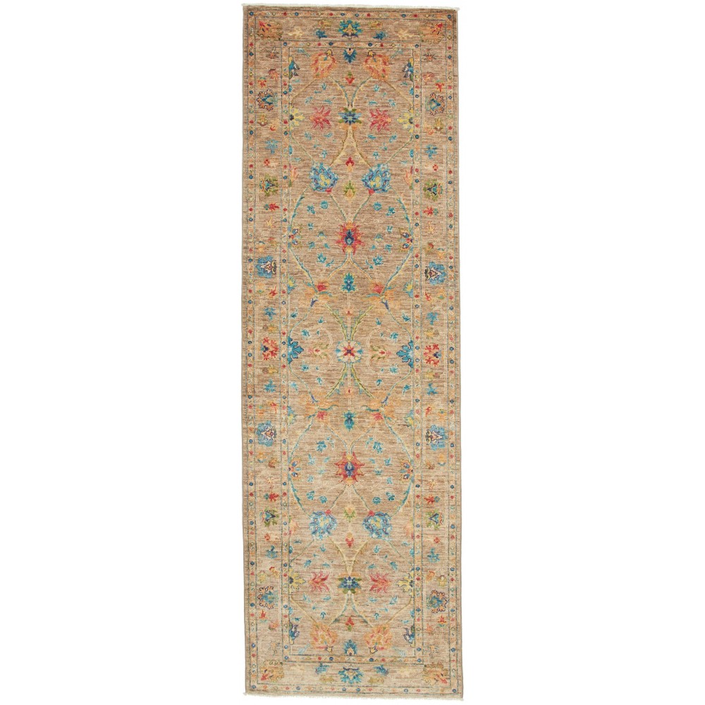 Tappeto Zigler Fine Pakistan marrone azzurro 81x266 Tappeto Zigler Fine Pakistan marrone azzurro 81x266