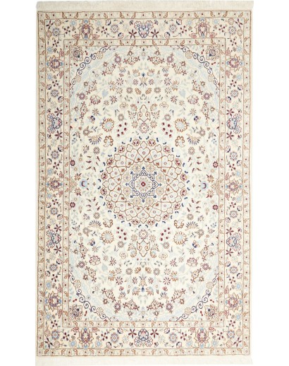 Tappeto Nain 9La Persia bianco azzurro 128x208