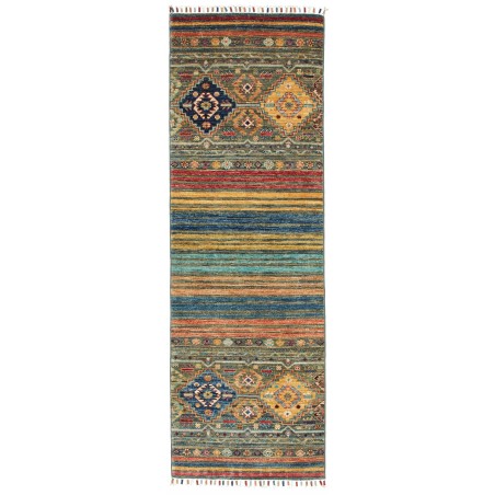Tappeto Rubin Pakistan azzurro giallo 58x179