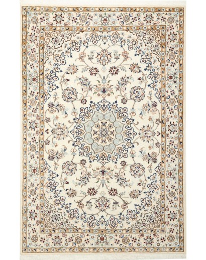 Tappeto Nain 9La Persia bianco verde 133x202