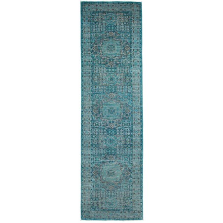 Tappeto Mamlouk Pakistan grigio azzurro 80x293