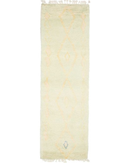 Tappeto Gabbeh Marrakech Pakistan bianco 79x254