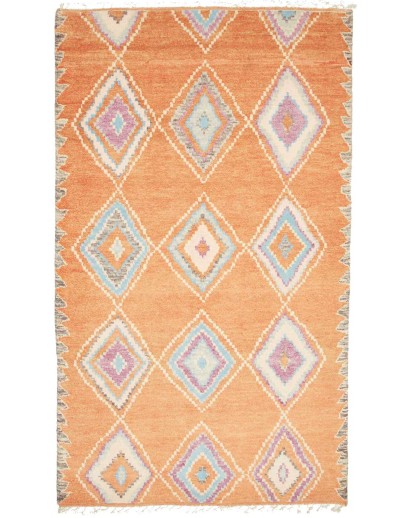Tappeto Gabbeh Marrakech Pakistan marrone bianco 145x246